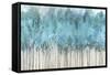 Teal Whisper-Allison Pearce-Framed Stretched Canvas