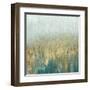 Teal Woods In Gold II-Roberto Gonzalez-Framed Art Print