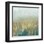 Teal Woods In Gold II-Roberto Gonzalez-Framed Art Print