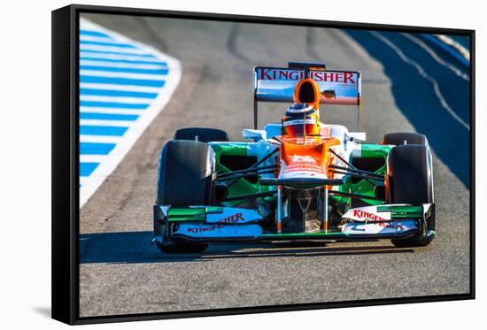 Team Force India F1, Nico Hulkenberg, 2012-viledevil-Framed Stretched Canvas
