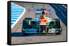 Team Force India F1, Nico Hulkenberg, 2012-viledevil-Framed Stretched Canvas