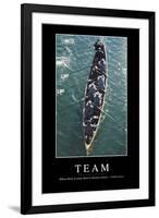 Team: Inspirational Quote and Motivational Poster-null-Framed Photographic Print