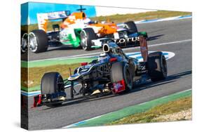 Team Lotus Renault and Force India 2012-viledevil-Stretched Canvas