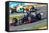 Team Lotus Renault and Force India 2012-viledevil-Framed Stretched Canvas