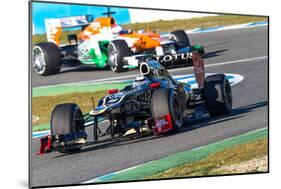 Team Lotus Renault and Force India 2012-viledevil-Mounted Photographic Print