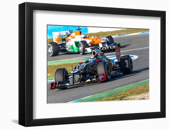 Team Lotus Renault and Force India 2012-viledevil-Framed Photographic Print