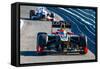 Team Lotus Renault F1, Romain Grosjean, 2012-viledevil-Framed Stretched Canvas