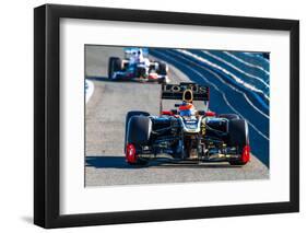 Team Lotus Renault F1, Romain Grosjean, 2012-viledevil-Framed Photographic Print
