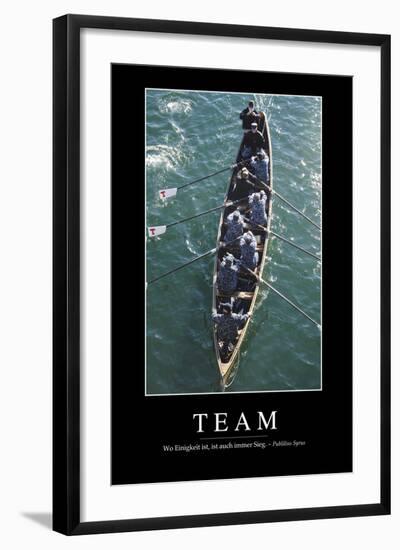 Team: Motivationsposter Mit Inspirierendem Zitat-null-Framed Photographic Print