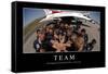 Team: Motivationsposter Mit Inspirierendem Zitat-null-Framed Stretched Canvas