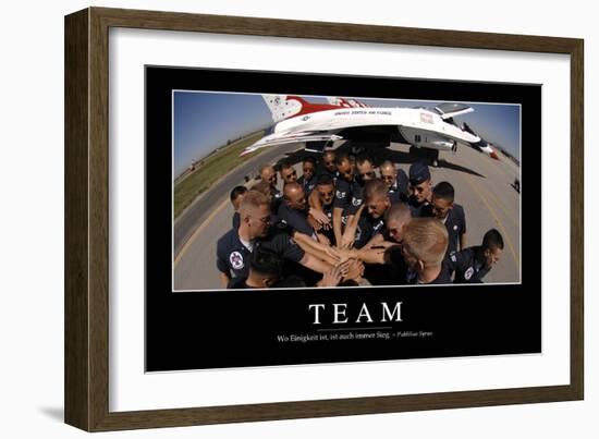 Team: Motivationsposter Mit Inspirierendem Zitat-null-Framed Photographic Print