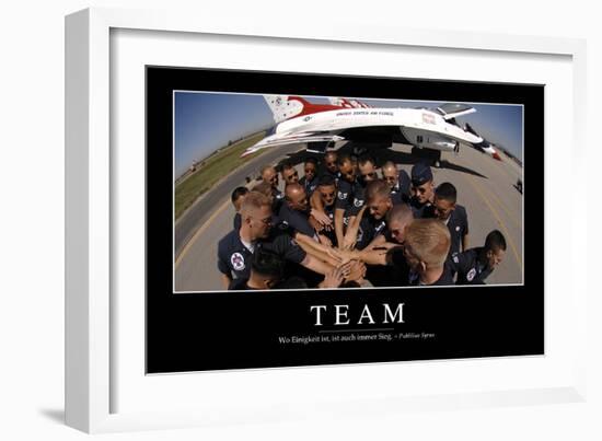 Team: Motivationsposter Mit Inspirierendem Zitat-null-Framed Photographic Print