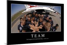 Team: Motivationsposter Mit Inspirierendem Zitat-null-Mounted Photographic Print