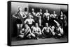 Team of Champion Russian Wrestlers-null-Framed Stretched Canvas