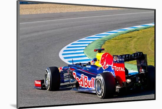 Team Red Bull F1, Sebastian Vettel, 2012-viledevil-Mounted Photographic Print