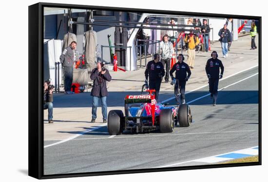 Team Toro Rosso F1, Daniel Ricciardo, 2012-viledevil-Framed Stretched Canvas