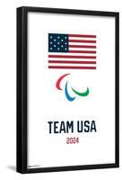 Team USA - Paralympic Logo-Trends International-Framed Poster