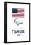 Team USA - Paralympic Logo-Trends International-Framed Poster