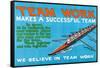 Team Work Makes A Successful Team-Robert Beebe-Framed Stretched Canvas