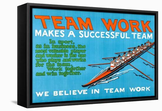 Team Work Makes A Successful Team-Robert Beebe-Framed Stretched Canvas