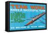 Team Work Makes A Successful Team-Robert Beebe-Framed Stretched Canvas