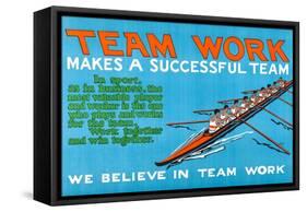 Team Work Makes A Successful Team-Robert Beebe-Framed Stretched Canvas