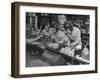 Teammates "Little Golds" Football Having Soda at Robertson's Drugstore-Francis Miller-Framed Photographic Print