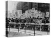 Teamster Union Signs Supporting Higher Pay and Pensions in NYC, 1954-null-Stretched Canvas