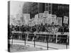 Teamster Union Signs Supporting Higher Pay and Pensions in NYC, 1954-null-Stretched Canvas