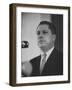 Teamsters Union Leader James R. Hoffa Speaking at a Meeting-null-Framed Photographic Print