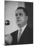 Teamsters Union Leader James R. Hoffa Speaking at a Meeting-null-Mounted Photographic Print