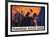 Teamwork Builds Ships, c.1917-William Dodge Stevens-Framed Premium Giclee Print