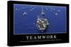 Teamwork: Inspirational Quote and Motivational Poster-null-Stretched Canvas