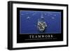 Teamwork: Inspirational Quote and Motivational Poster-null-Framed Premium Photographic Print