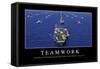 Teamwork: Motivationsposter Mit Inspirierendem Zitat-null-Framed Stretched Canvas