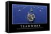 Teamwork: Motivationsposter Mit Inspirierendem Zitat-null-Framed Stretched Canvas