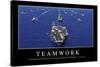 Teamwork: Motivationsposter Mit Inspirierendem Zitat-null-Stretched Canvas