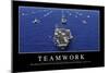 Teamwork: Motivationsposter Mit Inspirierendem Zitat-null-Mounted Premium Photographic Print