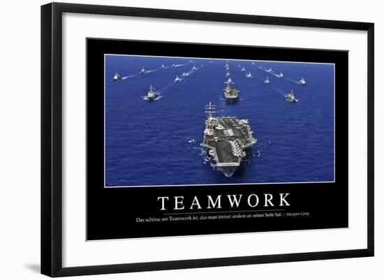 Teamwork: Motivationsposter Mit Inspirierendem Zitat-null-Framed Photographic Print