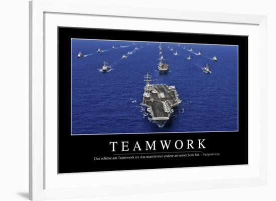 Teamwork: Motivationsposter Mit Inspirierendem Zitat-null-Framed Photographic Print