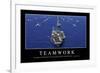 Teamwork: Motivationsposter Mit Inspirierendem Zitat-null-Framed Photographic Print