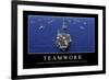 Teamwork: Motivationsposter Mit Inspirierendem Zitat-null-Framed Photographic Print