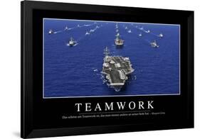 Teamwork: Motivationsposter Mit Inspirierendem Zitat-null-Framed Photographic Print