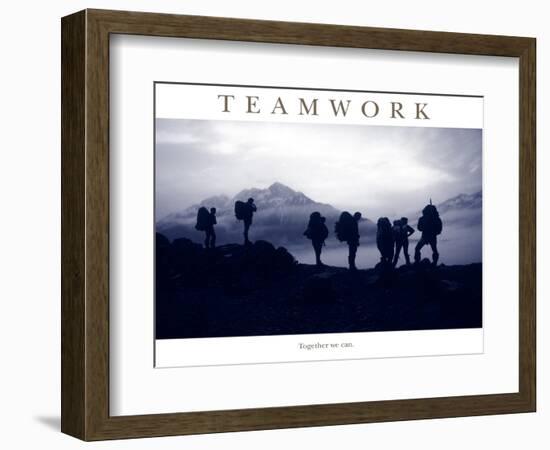 Teamwork - Together we can-AdventureArt-Framed Photographic Print