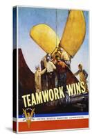 Teamwork Wins Poster-C.P. Benton-Stretched Canvas