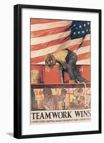 Teamwork Wins-Hibberd V^ B^ Kline-Framed Art Print