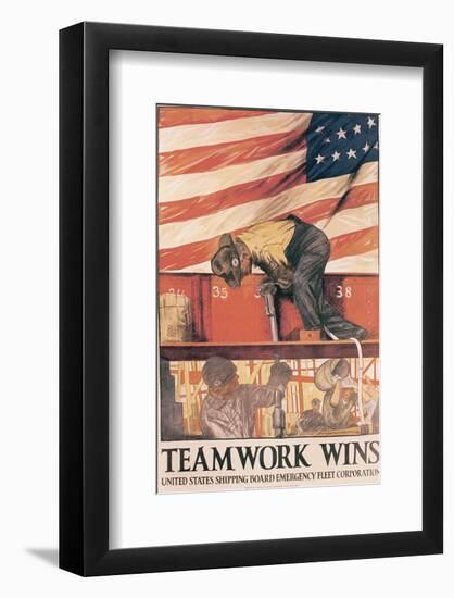 Teamwork Wins-Hibberd V^ B^ Kline-Framed Art Print