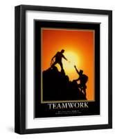 Teamwork-null-Framed Art Print