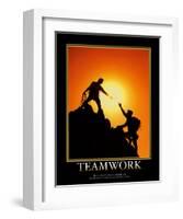 Teamwork-null-Framed Art Print