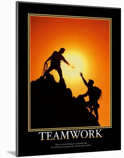 Teamwork-null-Mounted Art Print
